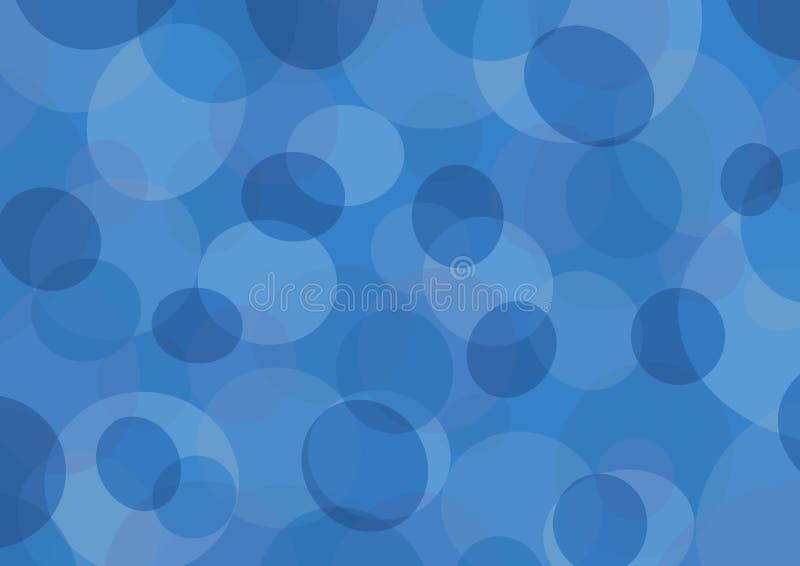 Blue Circular and Oval Color Background Wallpaper Design Stock