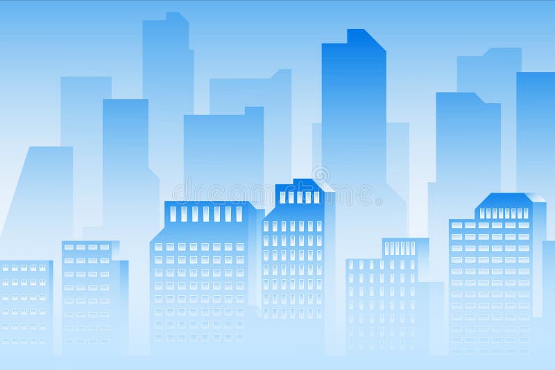 Blue city background stock illustration. Illustration of concept - 105568526