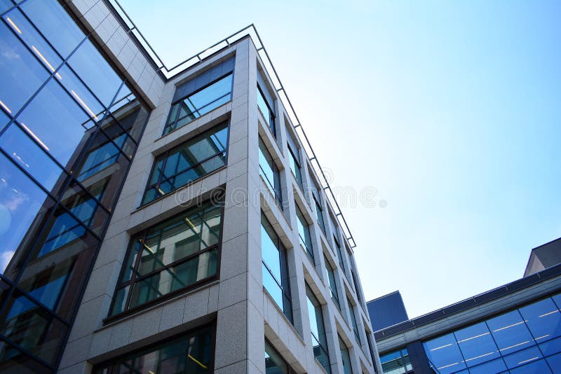 The Windows of a Modern Building for Offices Stock Photo Image of