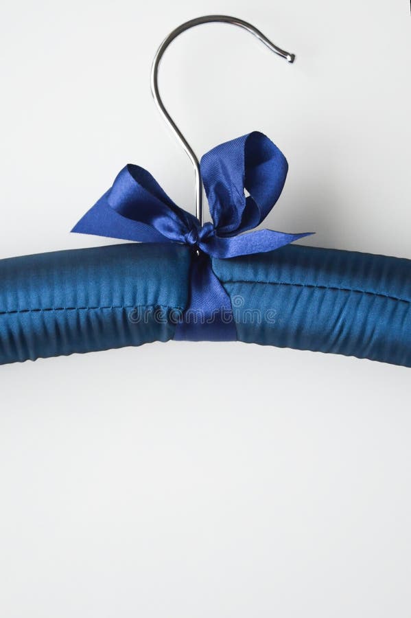 Blue Clothes Hanger with Hook. Stock Photo Image of clothing