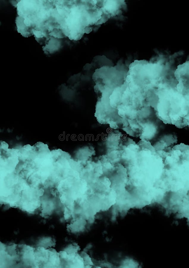 Blue Clouds Isolated on a Black Background. Night Club Poster. Blue Cloud  of Smoke of Black Isolated Background Stock Image - Image of chill, black:  172539933