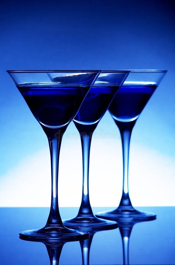 Blue cocktail