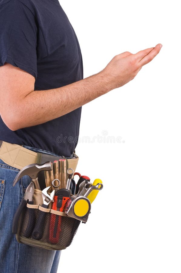 Blue collar worker. stock photo. Image of carpenter, bricklayer 35327402