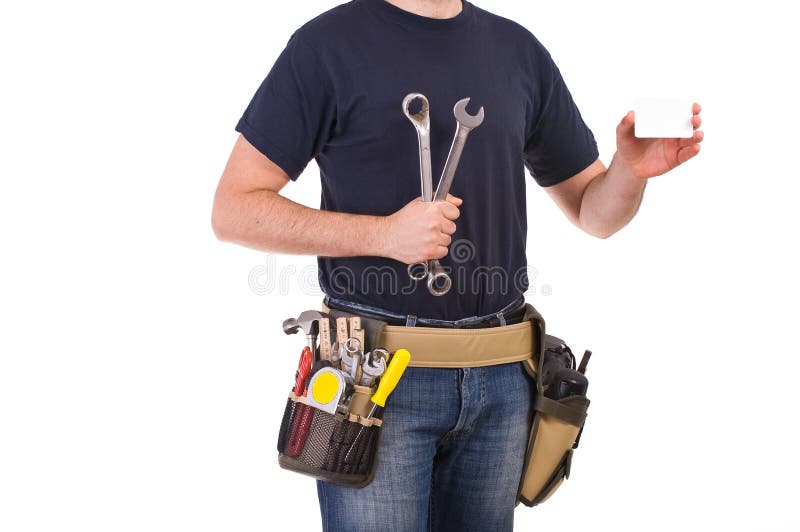 Blue collar worker. stock photo. Image of advertising 35920662