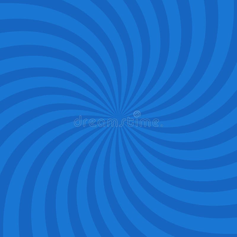 Blue Color Circle Swirl Burst Background. Vector Stock Vector ...