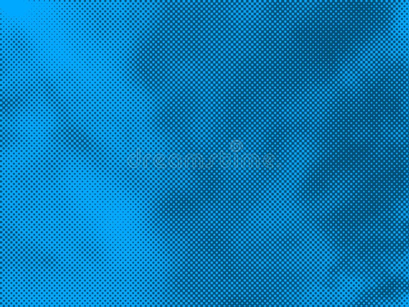 Blue color halftone comic book cover background dotted gradient empty blank design element retro texture design