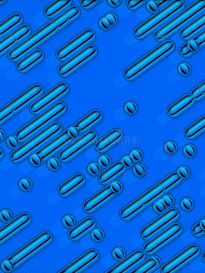Blue colored geometric shapes abstract 3d rendering background. Elegant, modern style. Digital illustration vector illustration