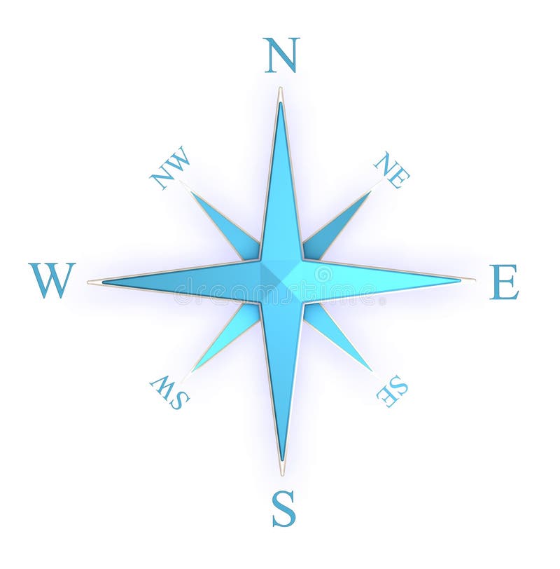 Blue compass
