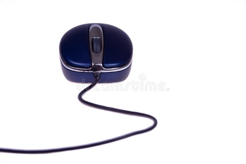 Blue computer mouse stock photo. Image of clique, 3833650