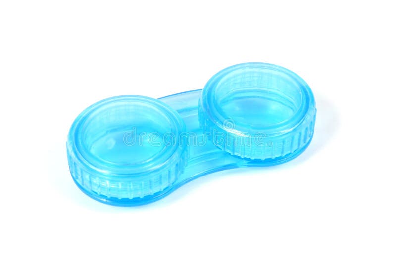 Blue Contact Len Case royalty free stock photos Blue Contact Len Case royalty free stock photos