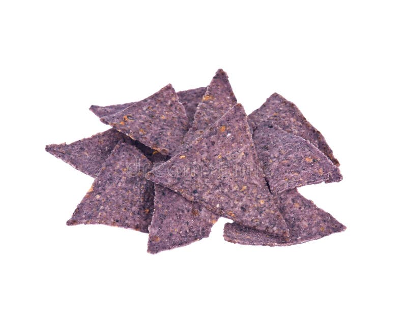 Organic Blue Corn Sesame Tortilla Chips Stock Photos Free & Royalty
