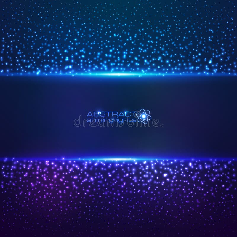Blue cosmic star dust abctract background