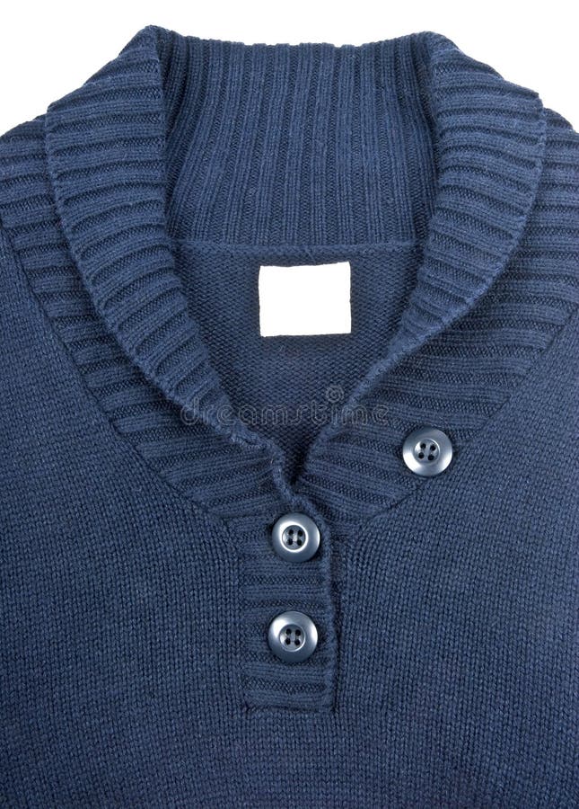 Blue Cotton Sweater stock photos