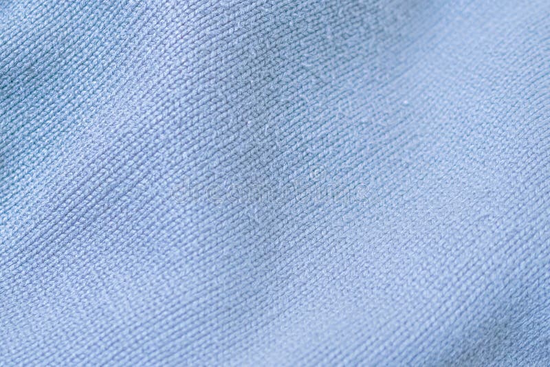 Blue cotton texture material. macro photo royalty free stock image