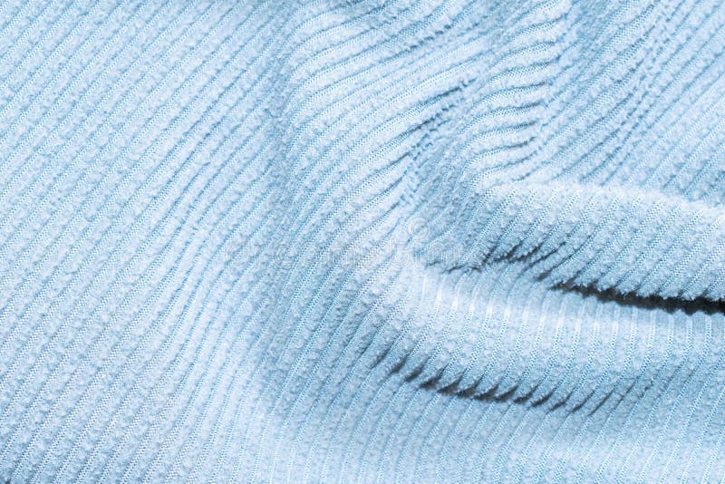 Blue cotton texture material. macro photo stock photography