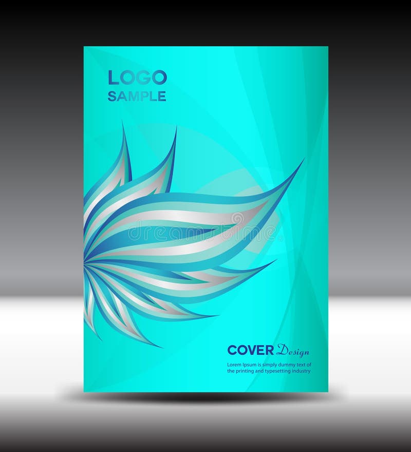 Blue Cover Design Template Vector Brochure White Cover Design Vector Illustration Stock Vector Illustration Of Blank Concept