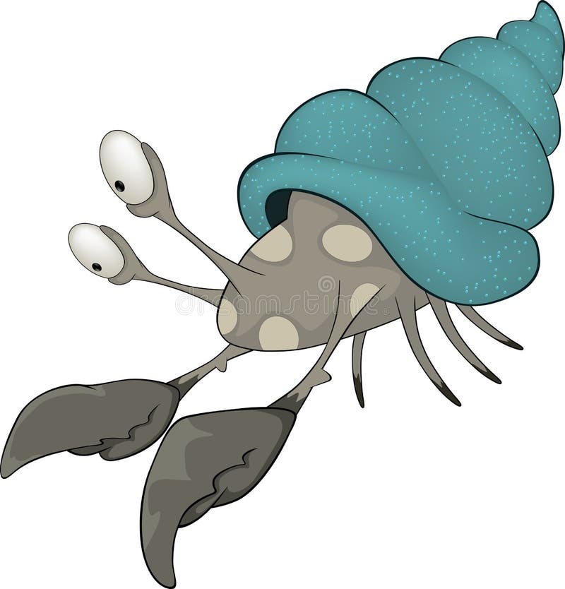Blue crab. Cartoon stock illustration. Illustration of cute - 32247709