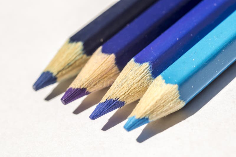 Blue Crayons Stock Image Image 25330621