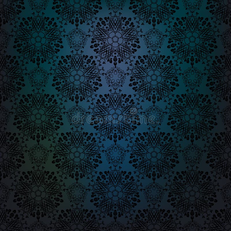 Blue Dark lace background stock vector. Illustration of classic 141454949
