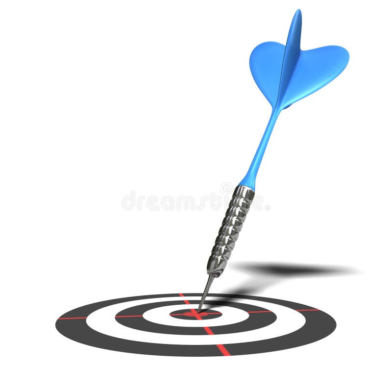 Blue dart stock illustration