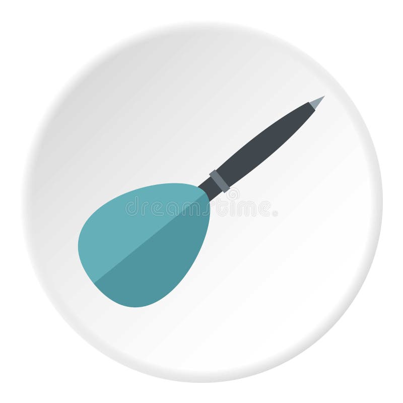 Blue dart arrow icon circle royalty free illustration
