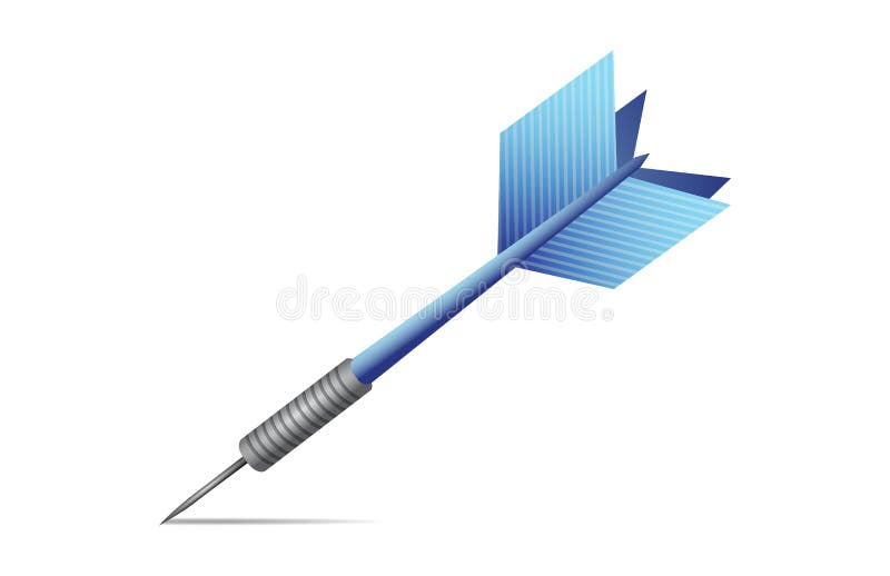 Blue dart illustration design royalty free illustration
