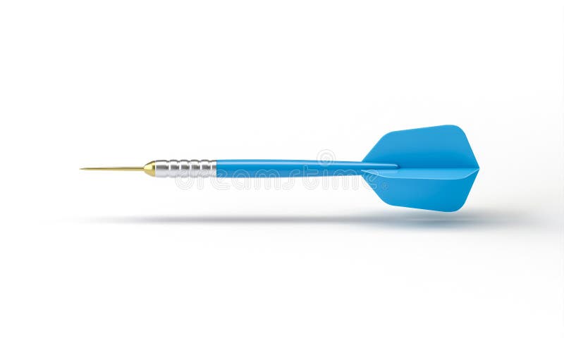 Blue dart pointing right side on white background vector illustration