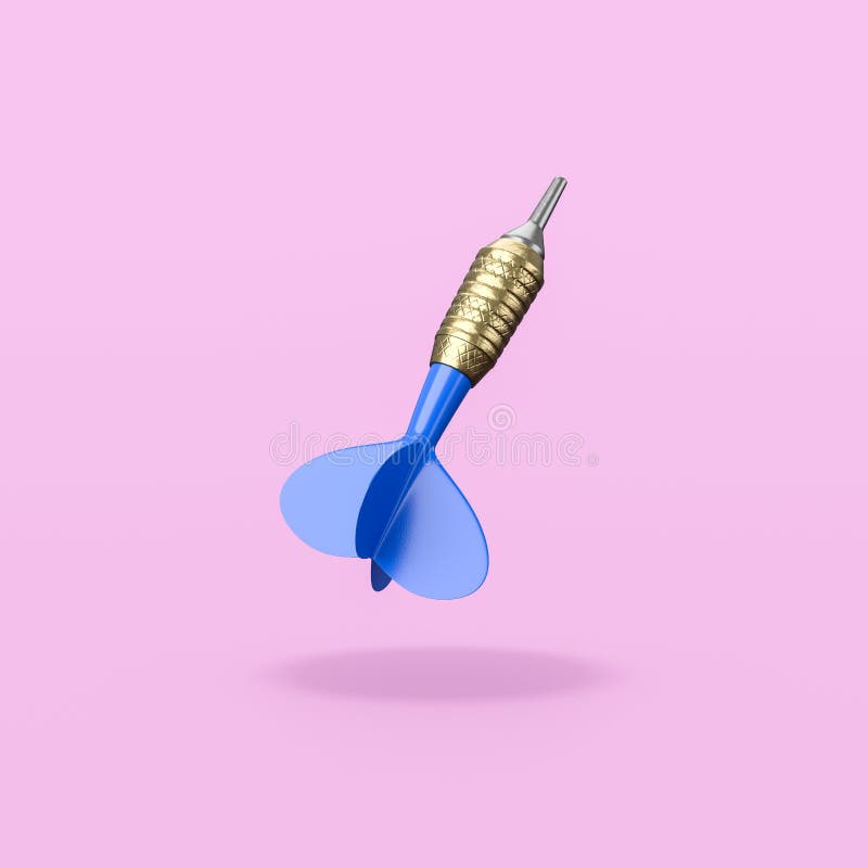Blue Dart on Purple Background royalty free illustration