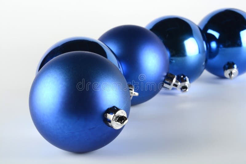 Blue decorative balls stock photo. Image of decorative 57787434