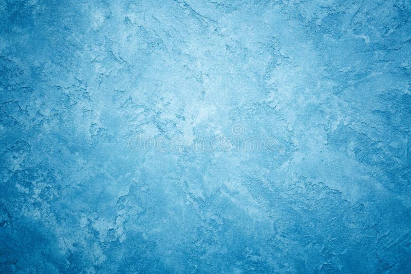 Blue decorative plaster texture with vignette vector illustration