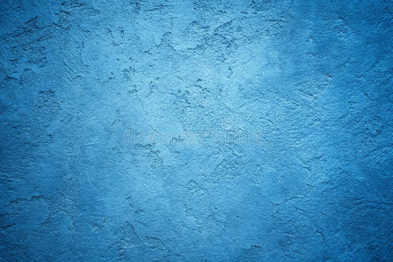 Blue decorative plaster texture with vignette stock illustration