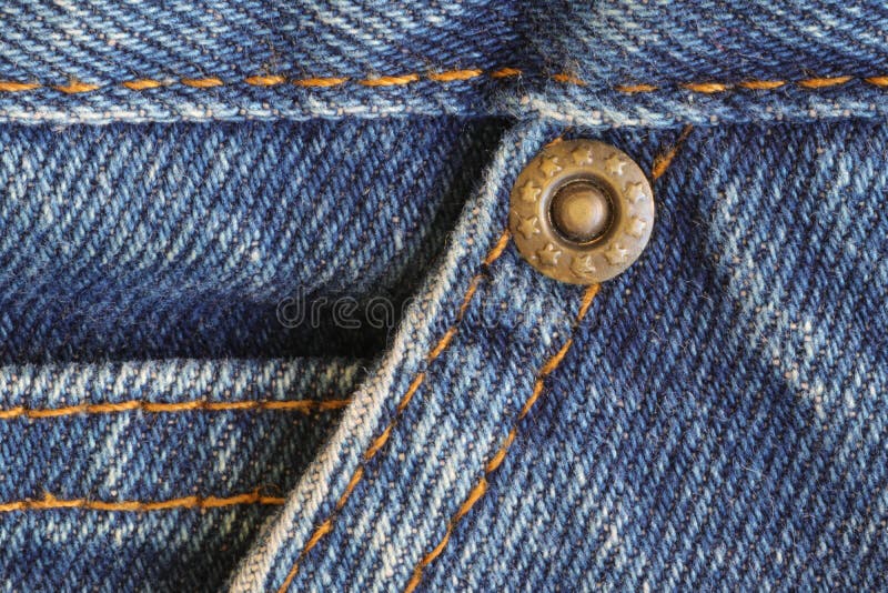 Fabric Texture with Rivets for Clothes. Stock Image Image of blue