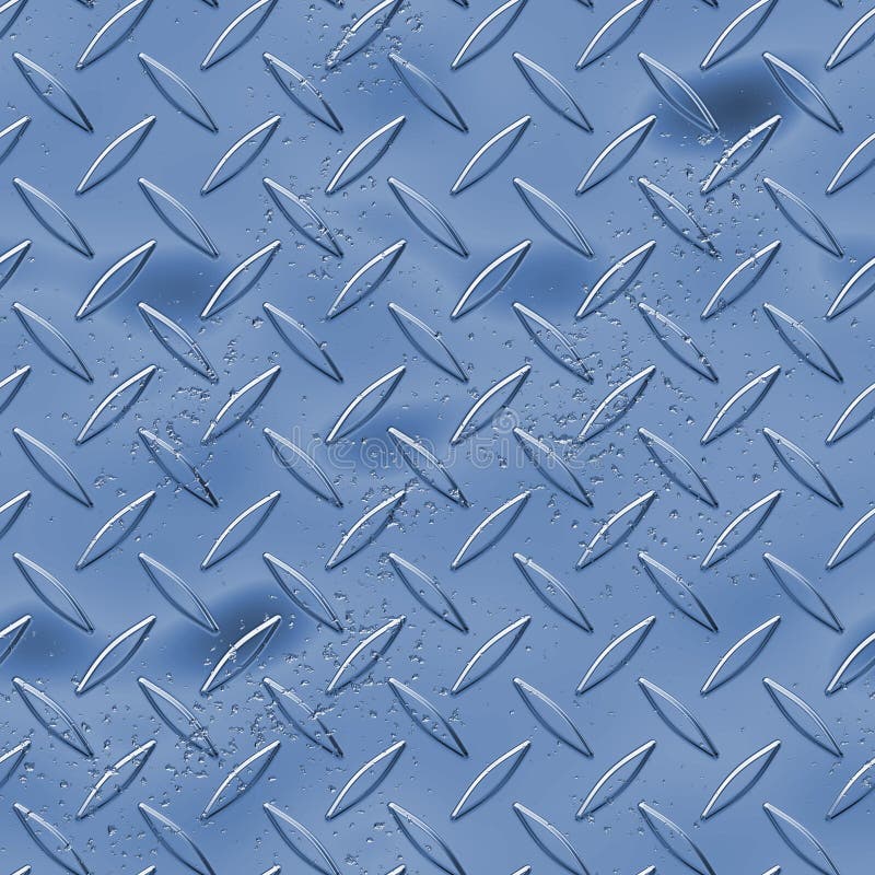 Blue diamond plate stock illustration. Illustration of pattern - 4889667