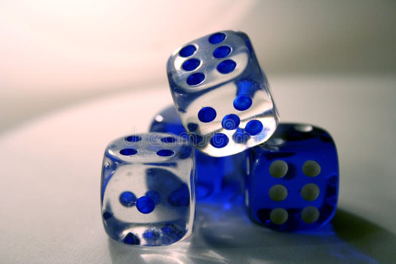 Blue dice
