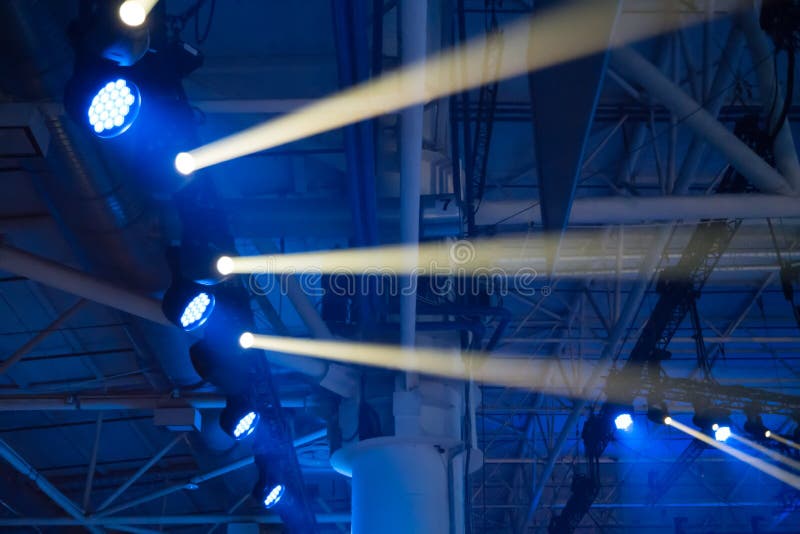 Blue disco lights stock photo. Image of glow, effects 95861956