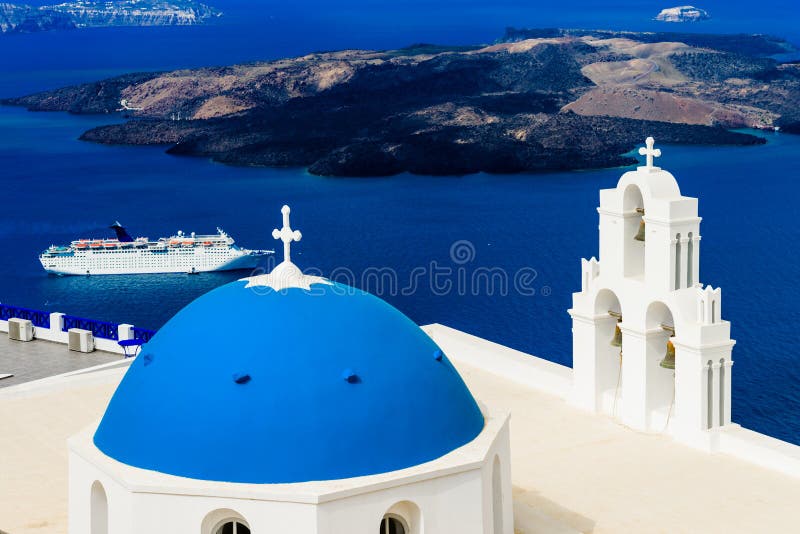Blue Dome Church and Cruise stock images Blue Dome Church and Cruise stock images