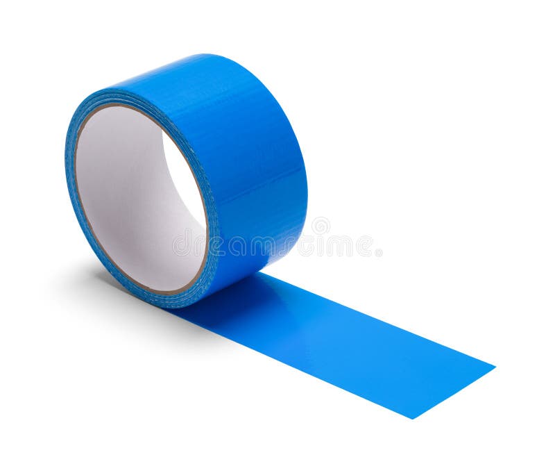 Blue Duct Tape Roll stock photo. Image of tape, blue 181203012