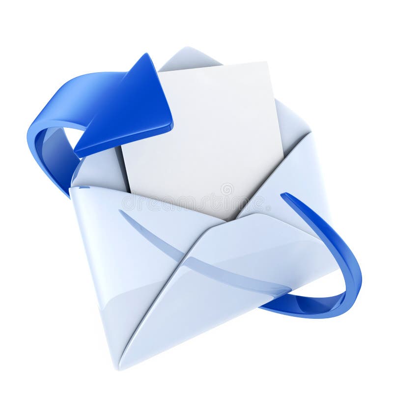 Blue E-mail vector illustration Blue E-mail vector illustration