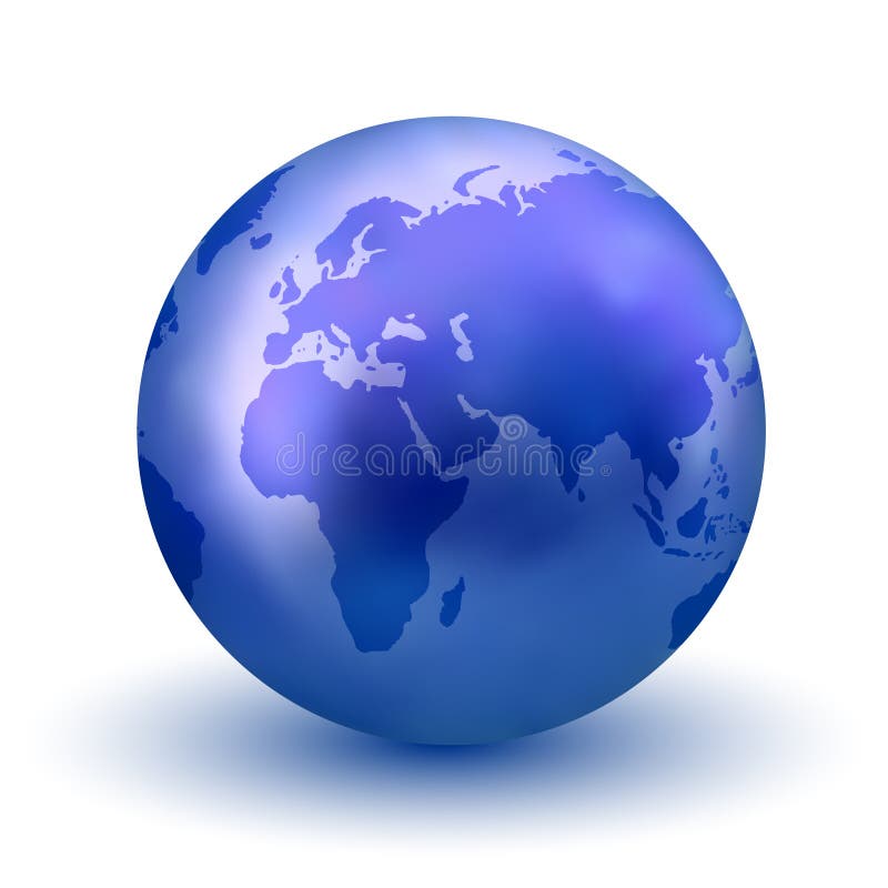 Blue Earth Globe vector illustration Blue Earth Globe vector illustration