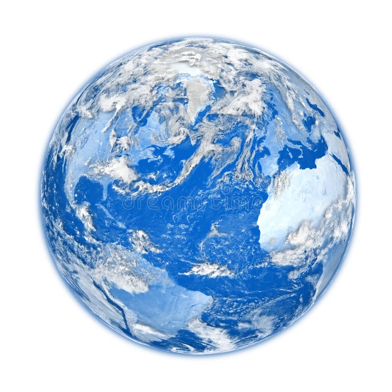 Blue Earth stock illustration. Illustration of white - 30341455