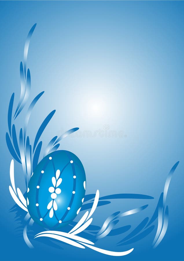 Blue Easter background stock vector. Illustration of ornament 13209910