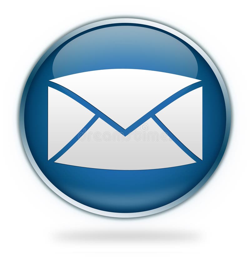 Blue email icon button