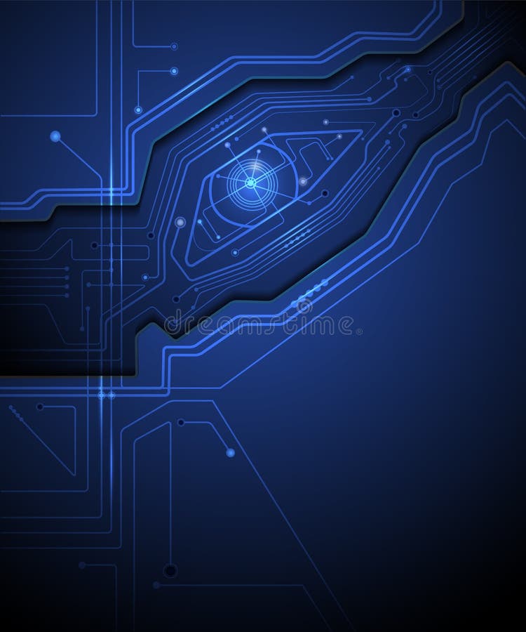 Blue eye circuit technology background