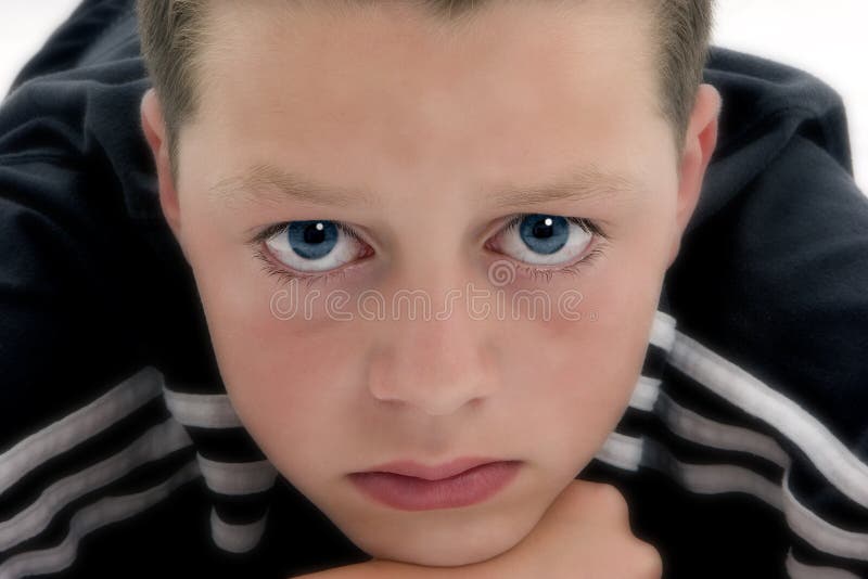 Blue Eyed Boy stock photo. Image of stare, turn, turning - 780462