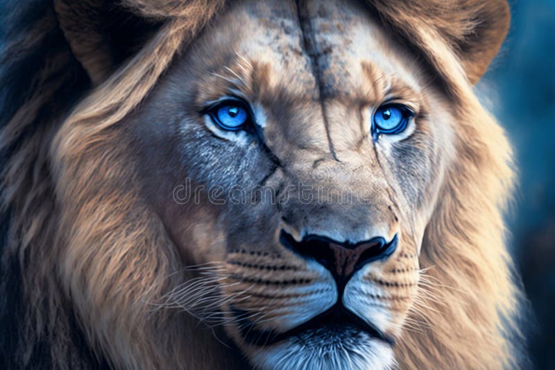 Blue Eyed Lion Stock Illustrations 47 Blue Eyed Lion Stock
