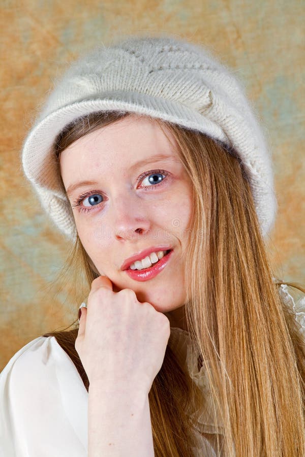 Blue eyes girl stock photo. Image of pale, winter, eyes - 18011222