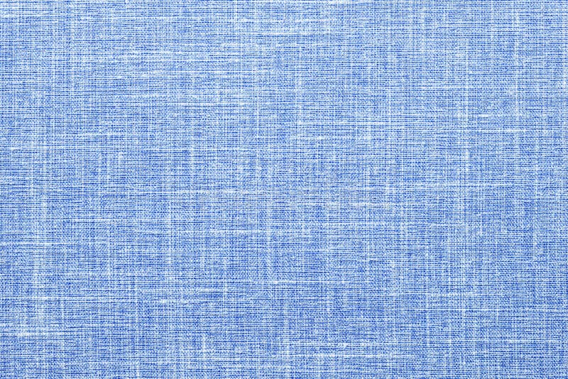 Blue Fabric Texture, Natural Linen Textile As Background Stock Image
