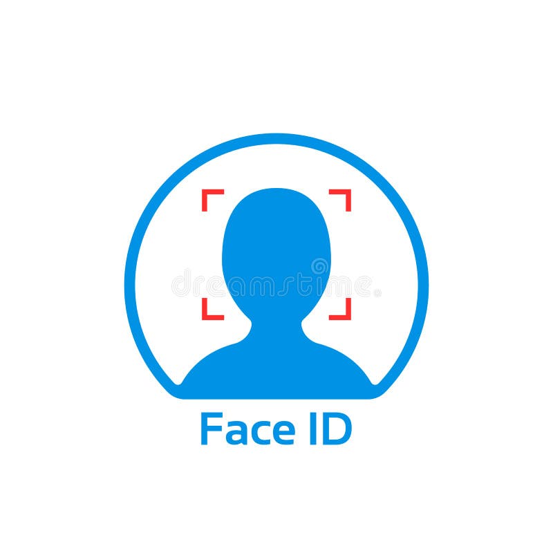 face id scanner logo with check mark Stock Vector Image & Art - Alamy
