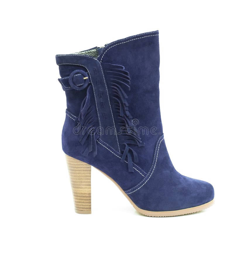 Blue female shammy boot