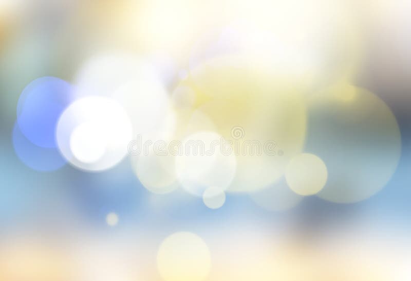 Blue festive Christmas background. Abstract blurred blue bokeh b